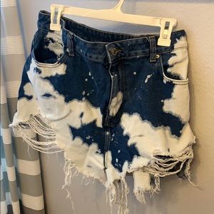 White and Blue Shorts